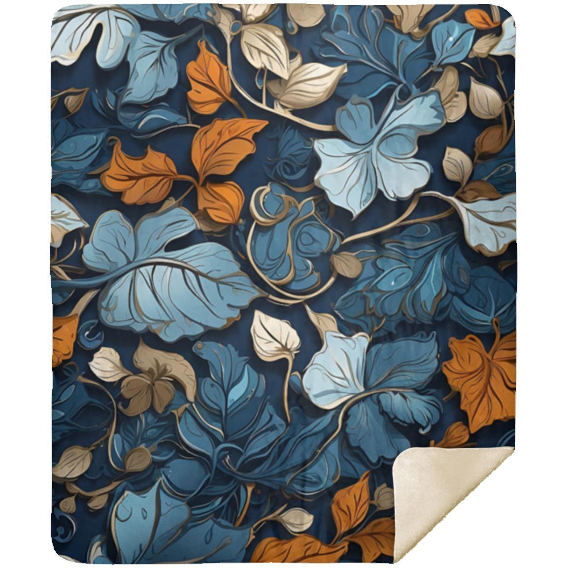 Blue Steel Floral - Blanket