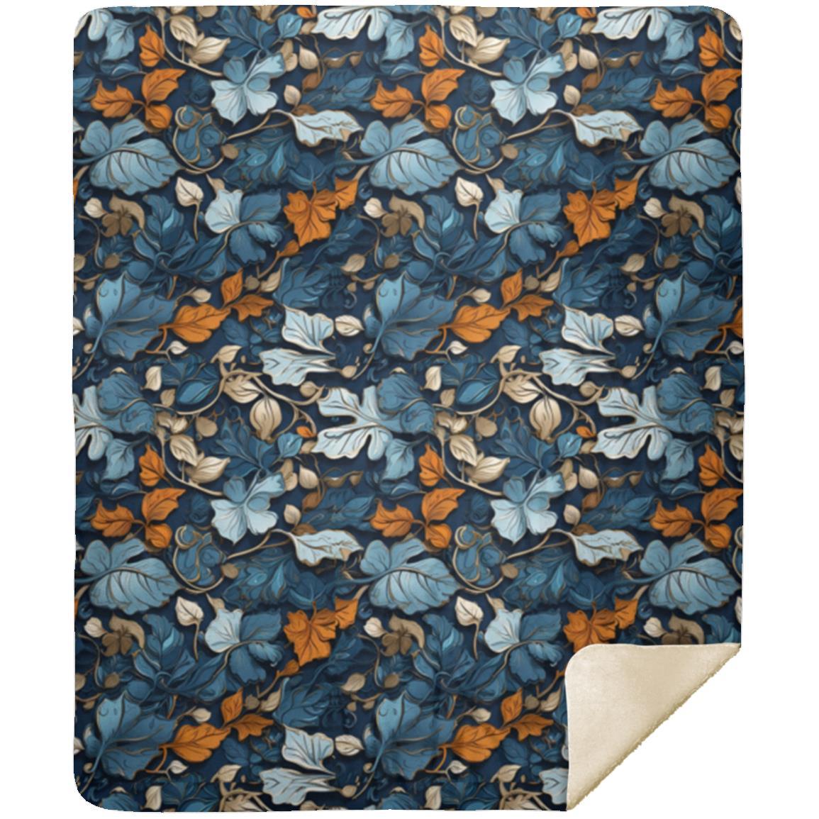 Blue Steel Floral - Blanket