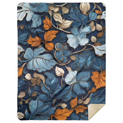 Blue Steel Floral - Blanket