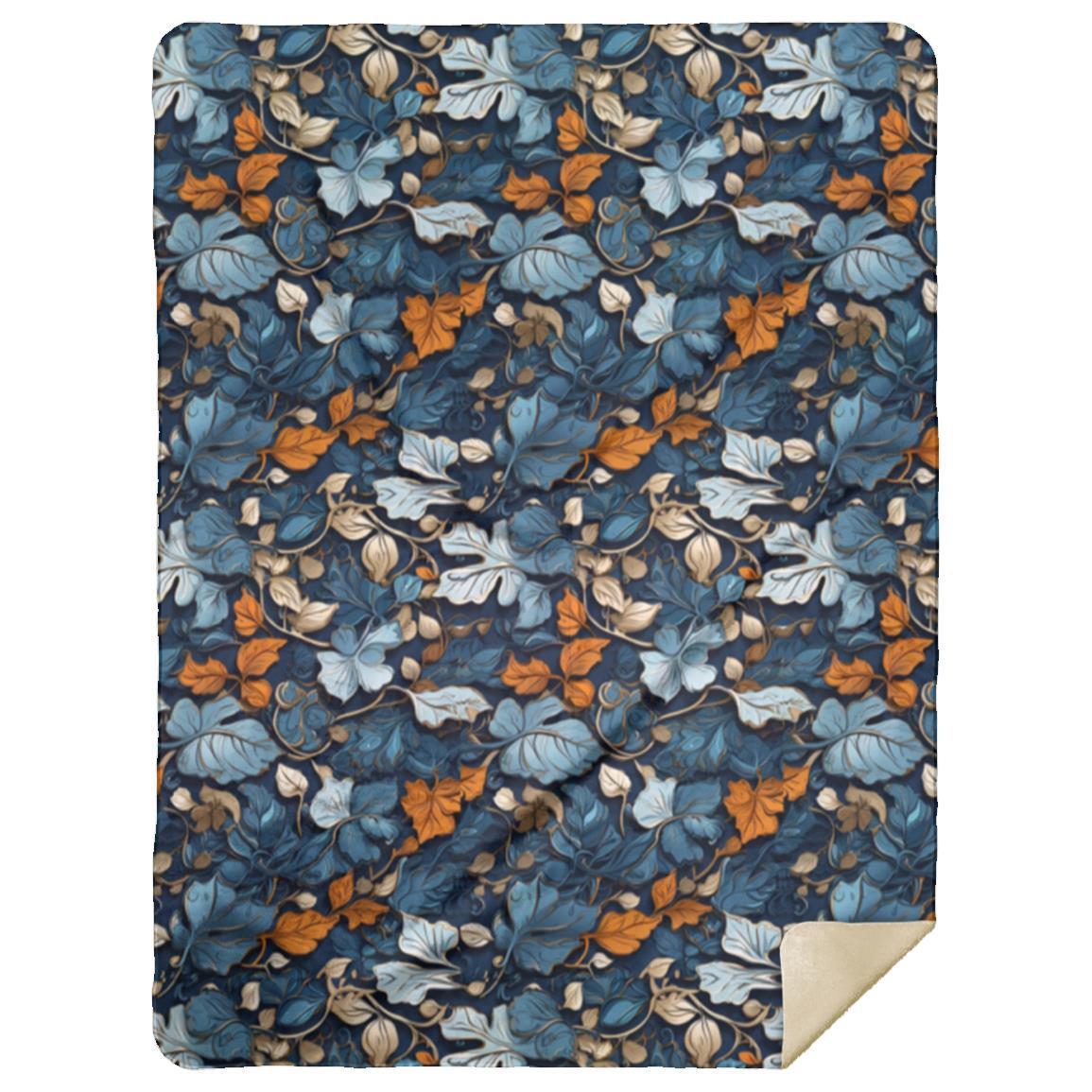 Blue Steel Floral - Blanket