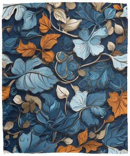 Blue Steel Floral - Blanket