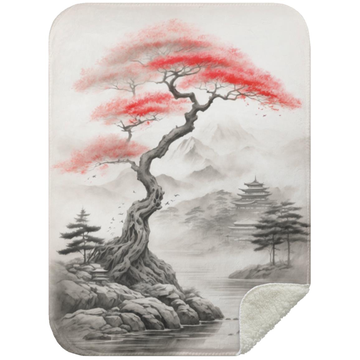 Tree - Asian Influence Design (0011) - Blanket