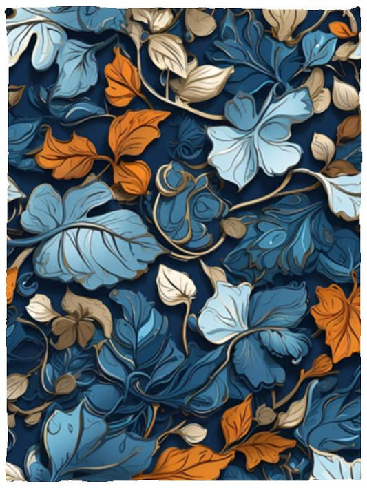 Blue Steel Floral - Blanket