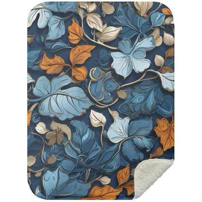 Blue Steel Floral - Blanket