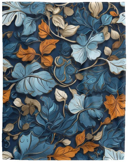 Blue Steel Floral - Blanket