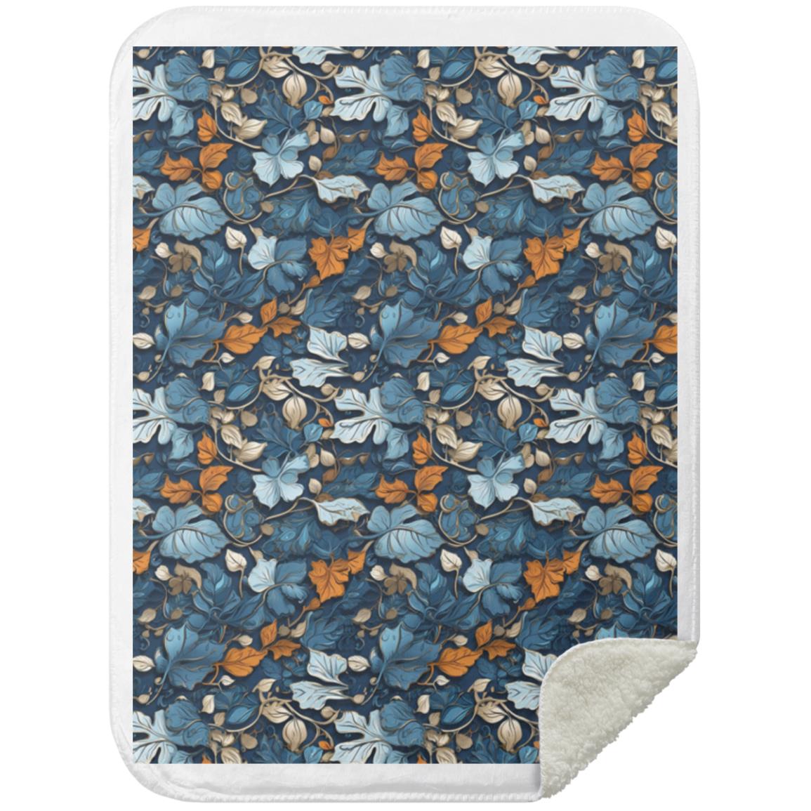 Blue Steel Floral - Blanket