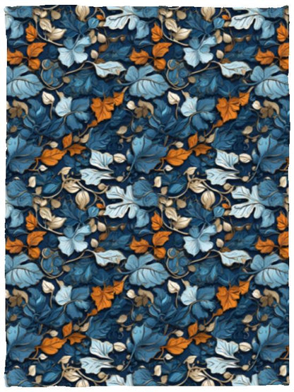 Blue Steel Floral - Blanket