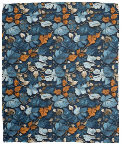 Blue Steel Floral - Blanket