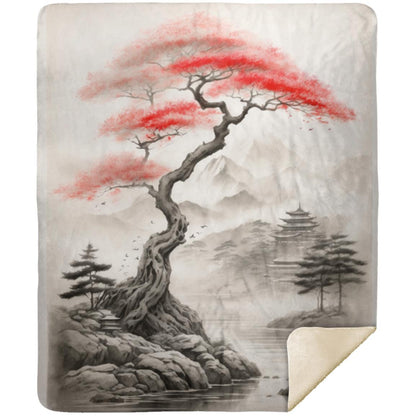 Tree - Asian Influence Design (0011) - Blanket