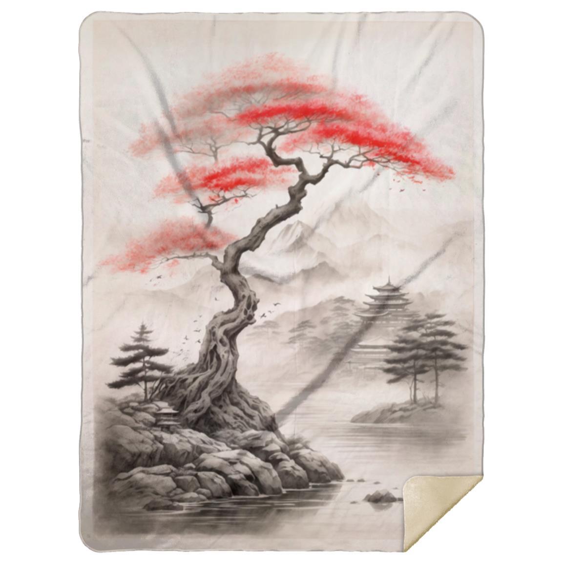 Tree - Asian Influence Design (0011) - Blanket