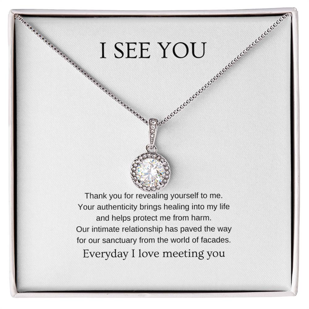 I See You - Romantic Necklace | Gift for girlfriend, fiancée, wife | Pendant Necklace | Hope Necklace