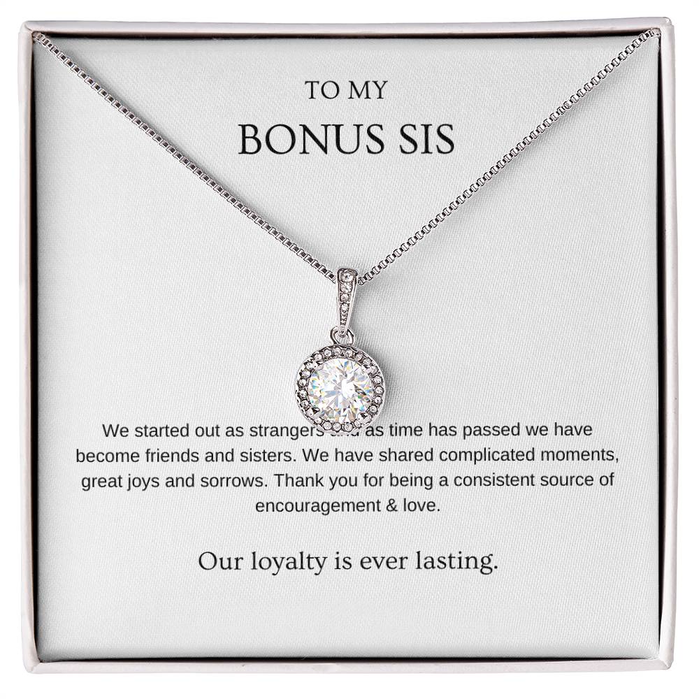 Loyalty - Bonus Sister Necklace | Gift for friend, bonus sister, stepsister | Pendant Necklace | Hope Necklace