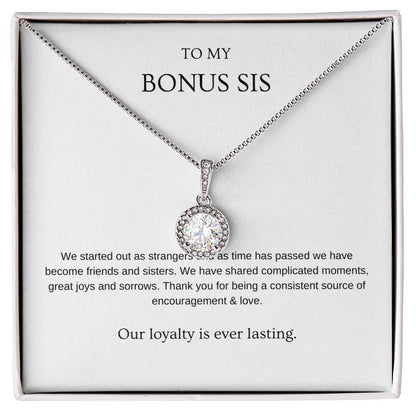 Loyalty - Bonus Sister Necklace | Gift for friend, bonus sister, stepsister | Pendant Necklace | Hope Necklace