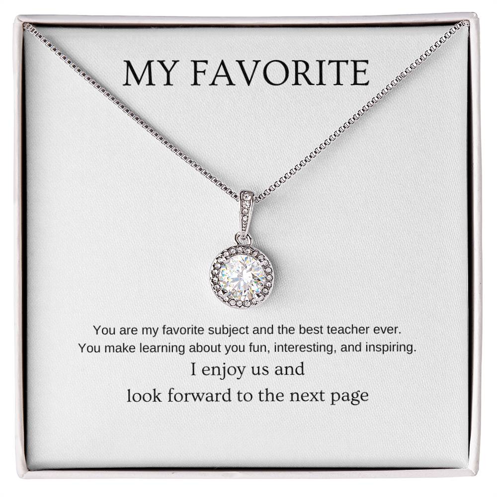 My favorite - Partner Necklace | Gift for girlfriend, fiancée, wife | Pendant Necklace | Hope Necklace