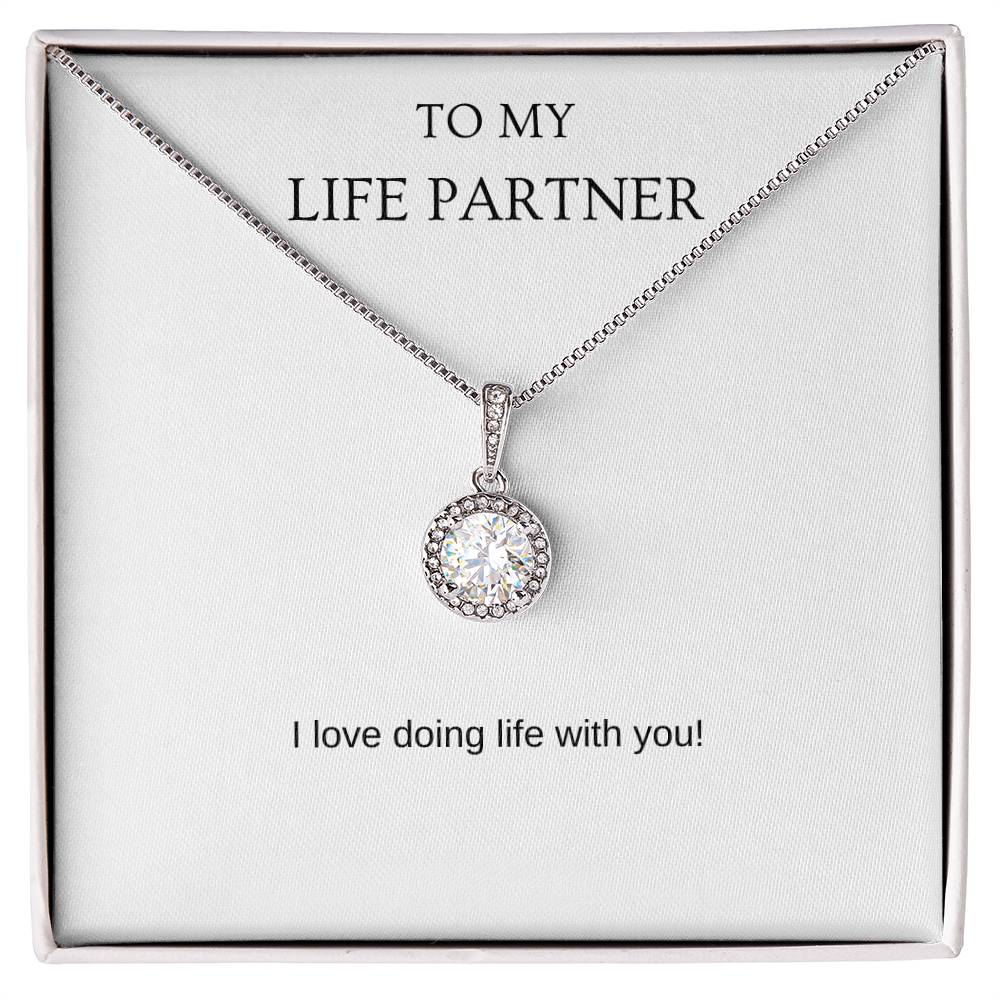 Life Partner - Romantic Necklace | Gift for girlfriend, fiancée, wife | Pendant Necklace | Hope Necklace