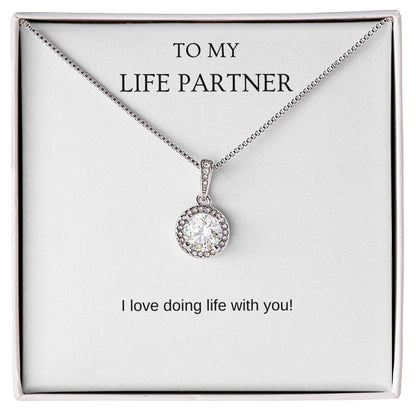 Life Partner - Romantic Necklace | Gift for girlfriend, fiancée, wife | Pendant Necklace | Hope Necklace