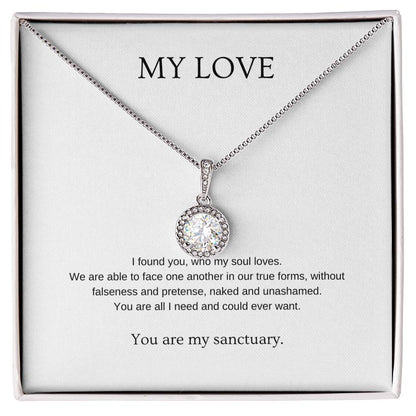 My Love - Romantic Necklace | Gift for girlfriend, fiancée, wife | Pendant Necklace | Hope Necklace