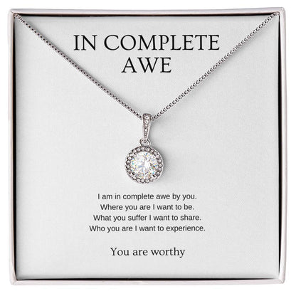 In complete awe - Partner Necklace | Gift for girlfriend, fiancée, wife | Pendant Necklace | Hope Necklace