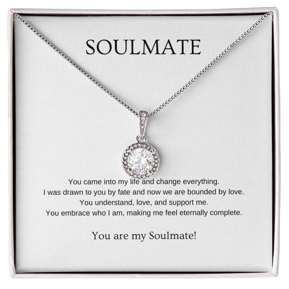 Soulmate - Romantic Necklace | Gift for girlfriend, fiancée, wife | Pendant Necklace | Hope Necklace