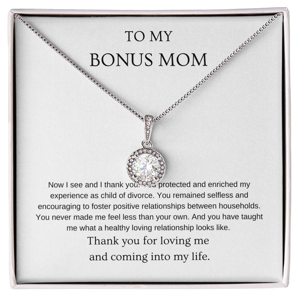 Now I see - Bonus Mom Necklace | Gift for bonus mom | Pendant Necklace | Hope Necklace