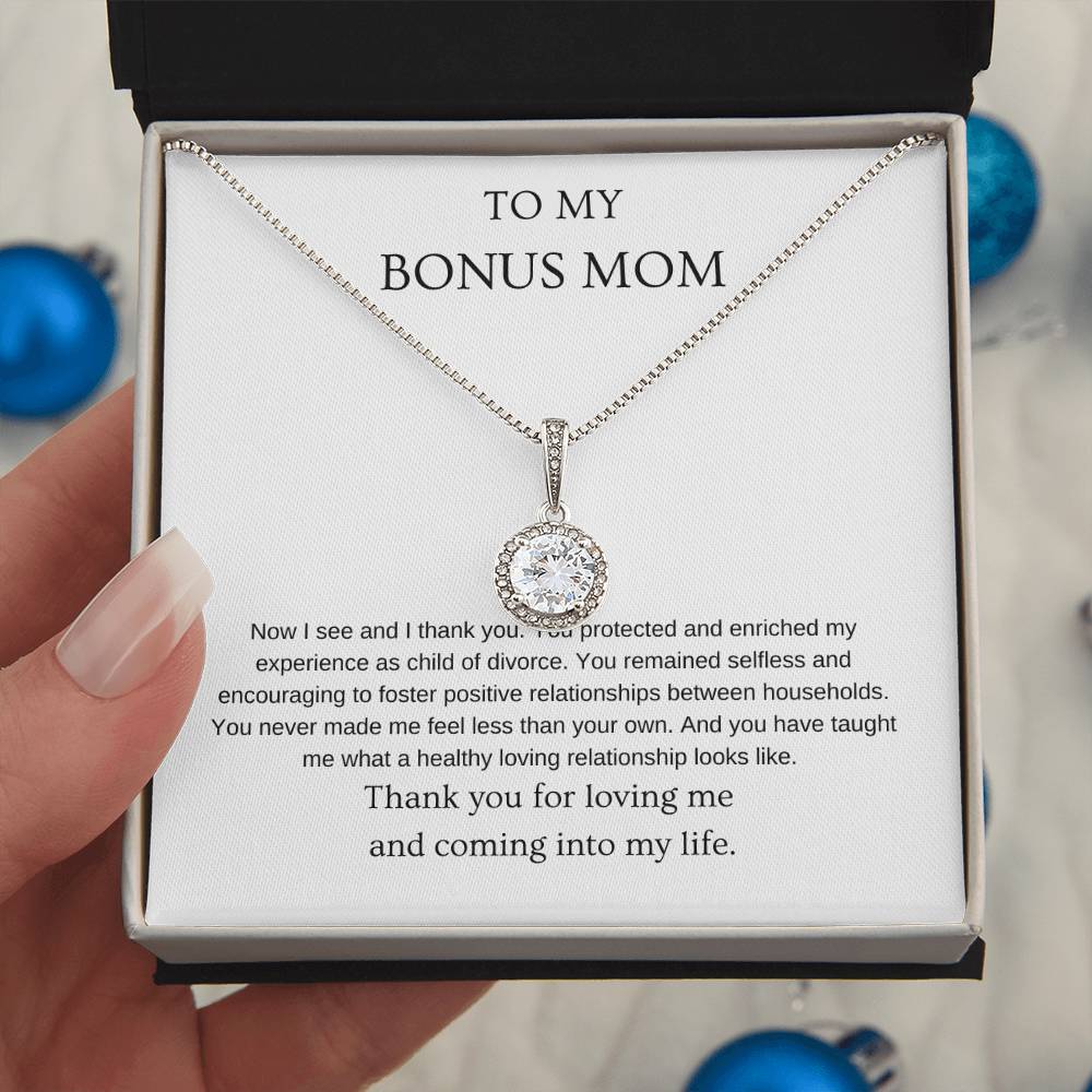 Now I see - Bonus Mom Necklace | Gift for bonus mom | Pendant Necklace | Hope Necklace