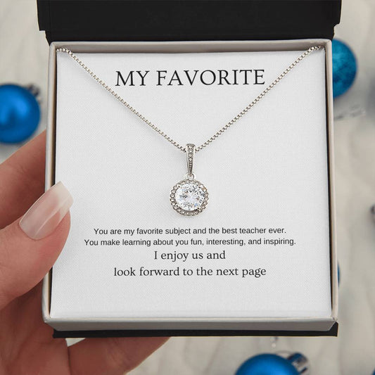 My favorite - Partner Necklace | Gift for girlfriend, fiancée, wife | Pendant Necklace | Hope Necklace