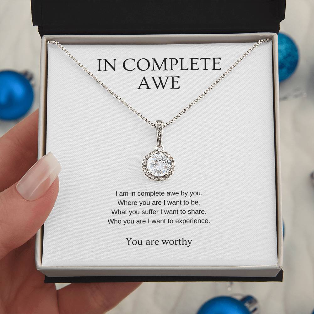 In complete awe - Partner Necklace | Gift for girlfriend, fiancée, wife | Pendant Necklace | Hope Necklace