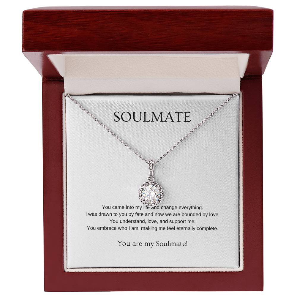 Soulmate - Romantic Necklace | Gift for girlfriend, fiancée, wife | Pendant Necklace | Hope Necklace