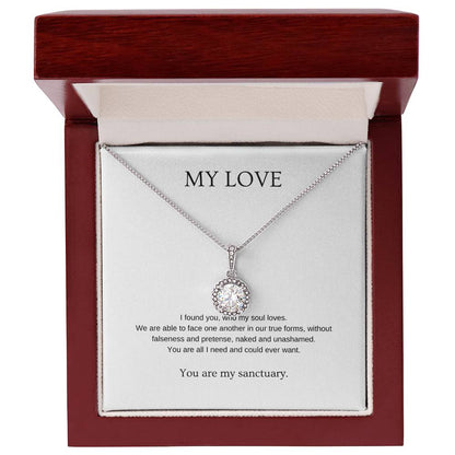 My Love - Romantic Necklace | Gift for girlfriend, fiancée, wife | Pendant Necklace | Hope Necklace