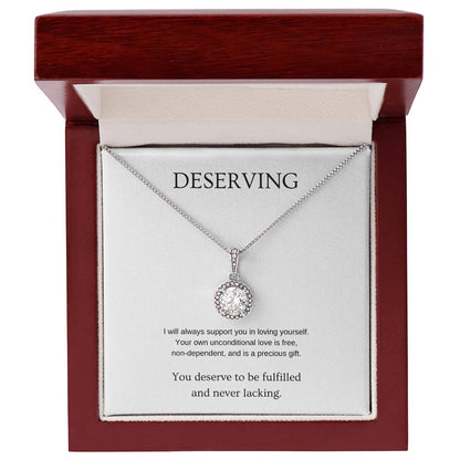 Deserving - Inspiration Necklace | Gift for friend | Pendant Necklace | Hope Necklace