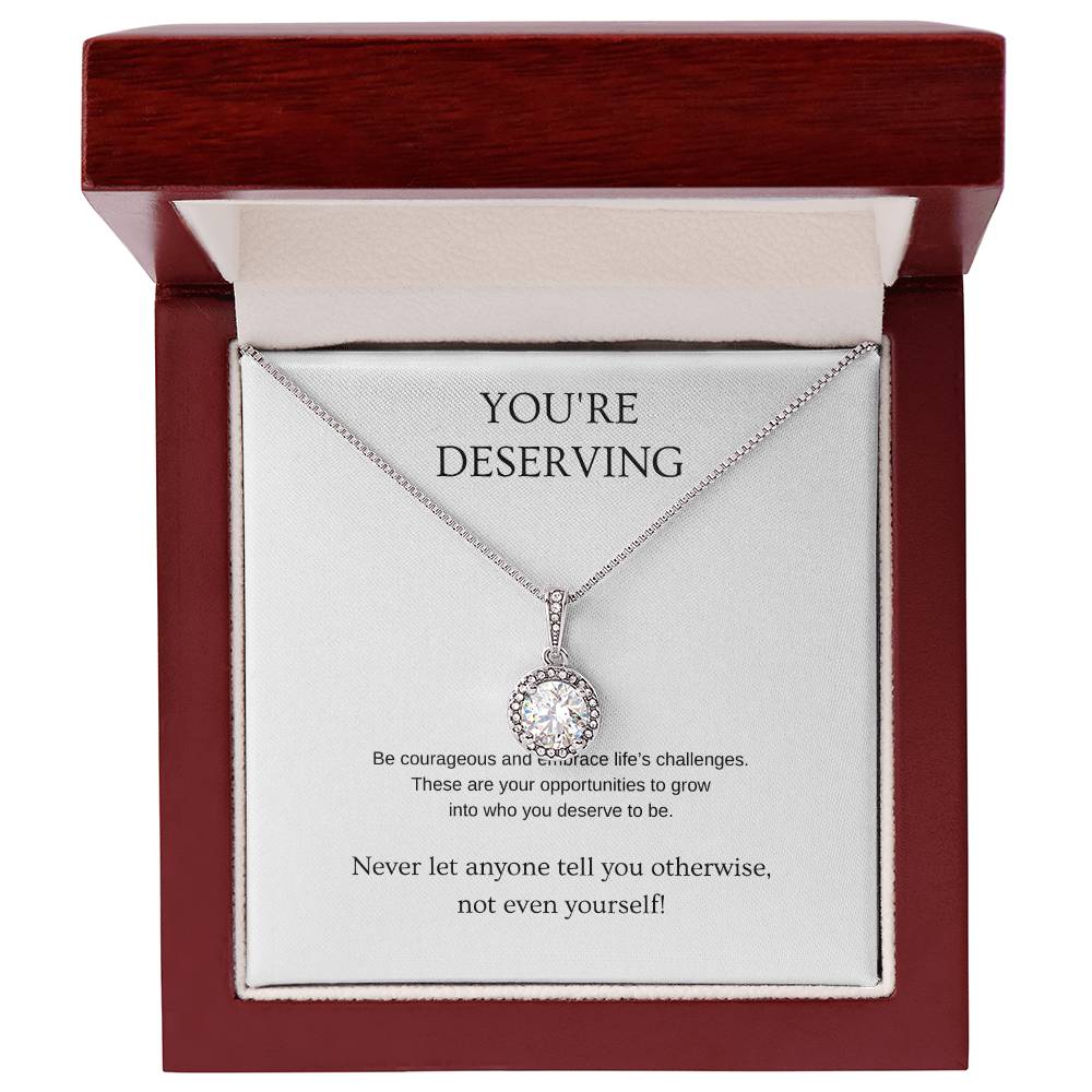 You're Deserving - Inspiration Necklace | Gift for friend | Pendant Necklace | Hope Necklace