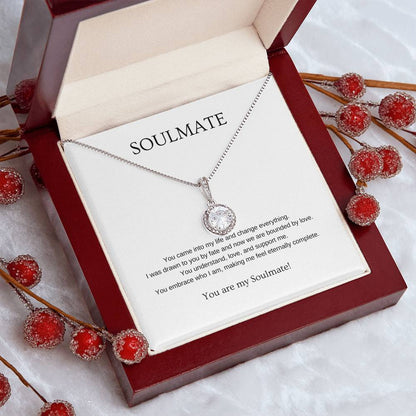 Soulmate - Romantic Necklace | Gift for girlfriend, fiancée, wife | Pendant Necklace | Hope Necklace