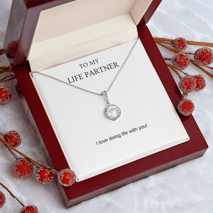 Life Partner - Romantic Necklace | Gift for girlfriend, fiancée, wife | Pendant Necklace | Hope Necklace