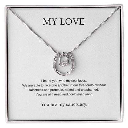 My Love - Romantic Necklace | Gift for girlfriend, fiancée, wife | Pendant Necklace | Lucky Necklace