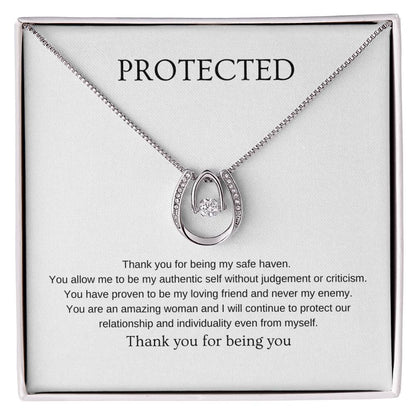 Protected Necklace | Gift for friend, girlfriend, fiancée, wife | Pendant Necklace | Lucky Necklace