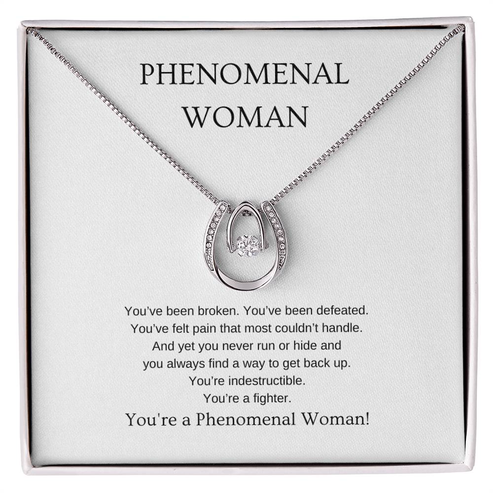 Phenomenal Woman Necklace | Gift for friend, girlfriend, fiancée, wife | Pendant Necklace | Lucky Necklace