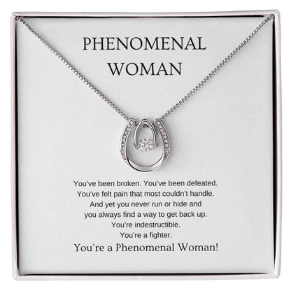 Phenomenal Woman Necklace | Gift for friend, girlfriend, fiancée, wife | Pendant Necklace | Lucky Necklace