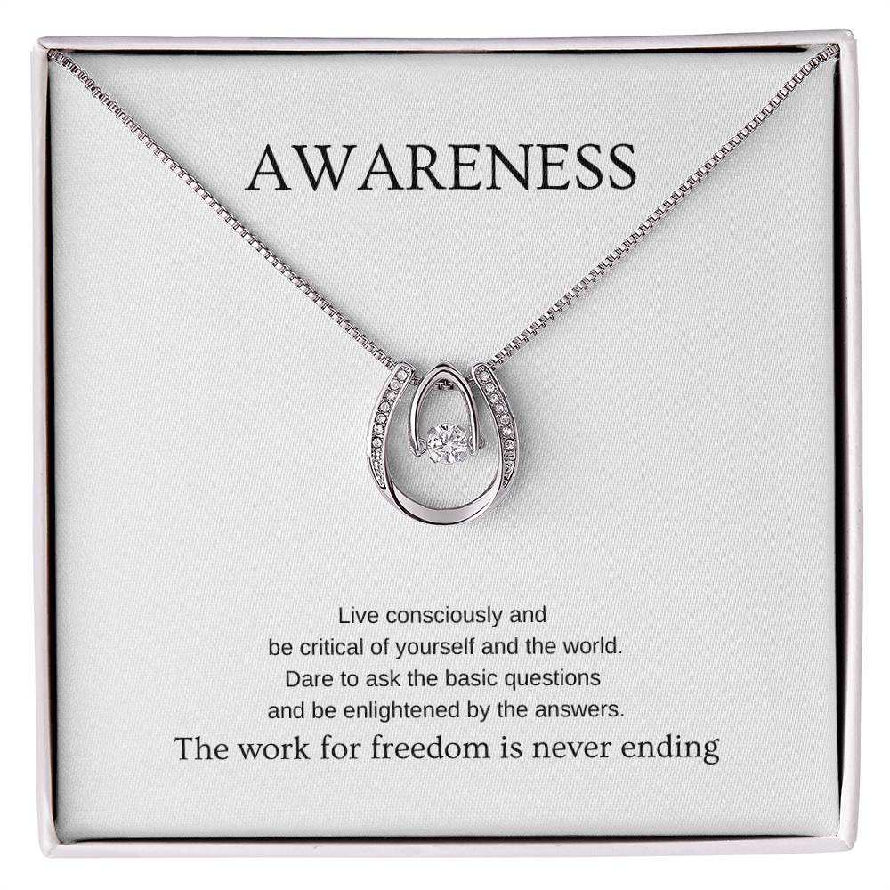 Awareness - Inspiration Necklace | Gift for friend | Pendant Necklace | Lucky Necklace