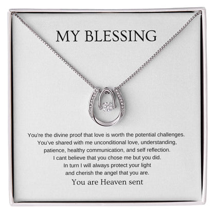 My Blessing - Romantic Necklace | Gift for girlfriend, fiancée, wife | Pendant Necklace | Lucky Necklace