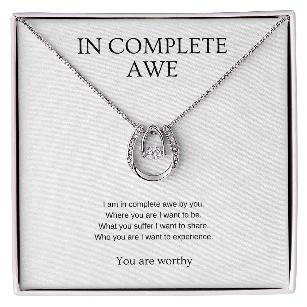 In complete awe - Partner Necklace | Gift for girlfriend, fiancée, wife | Pendant Necklace | Lucky Necklace