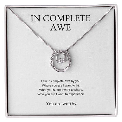 In complete awe - Partner Necklace | Gift for girlfriend, fiancée, wife | Pendant Necklace | Lucky Necklace