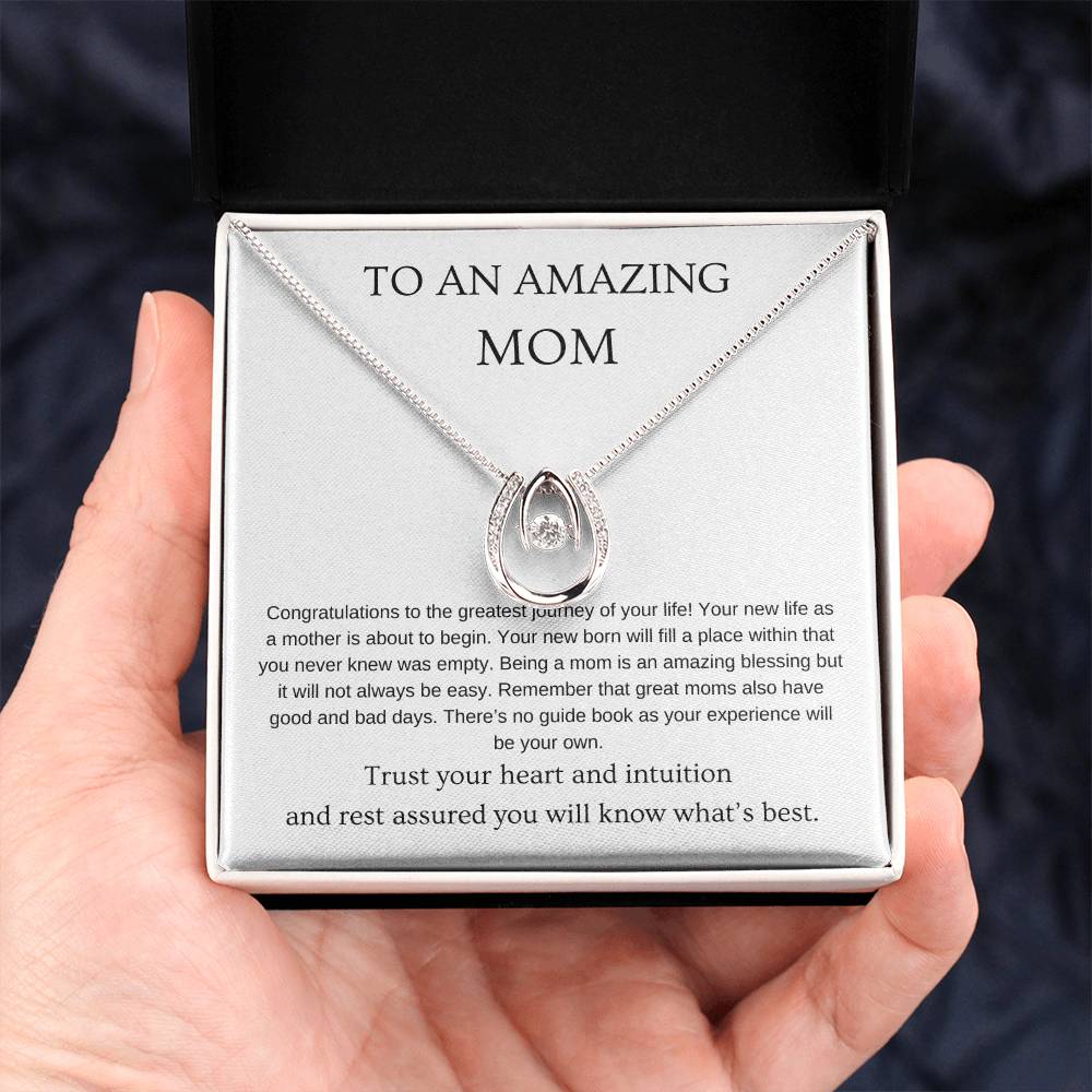 Amazing - New Mom Necklace | Gift for new mom | Pendant Necklace | Lucky Necklace