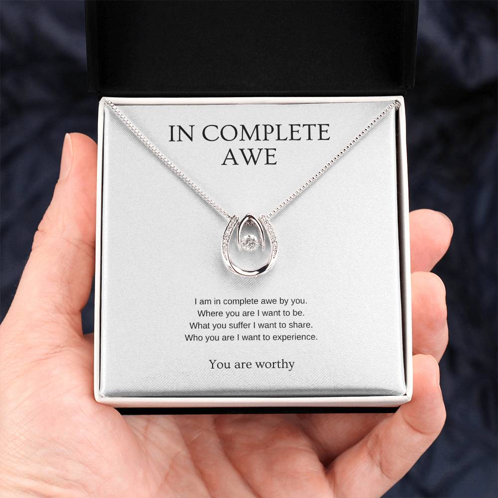 In complete awe - Partner Necklace | Gift for girlfriend, fiancée, wife | Pendant Necklace | Lucky Necklace