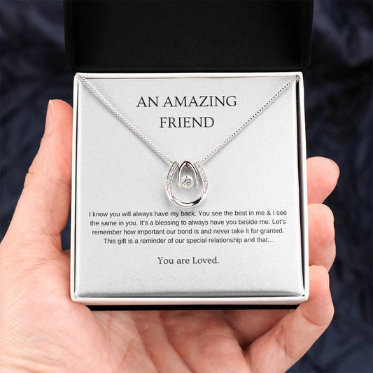 An Amazing Friend Necklace | Gift for friend | Pendant Necklace | Lucky Necklace