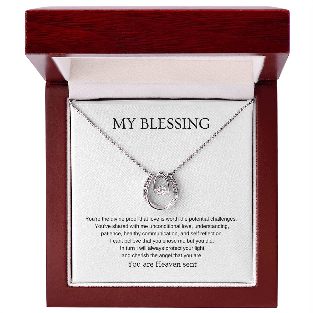 My Blessing - Romantic Necklace | Gift for girlfriend, fiancée, wife | Pendant Necklace | Lucky Necklace