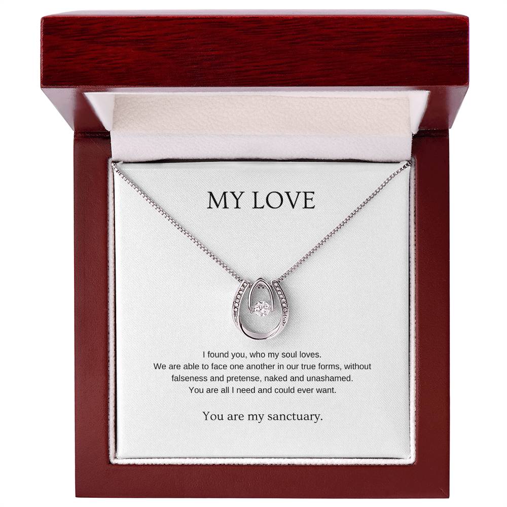 My Love - Romantic Necklace | Gift for girlfriend, fiancée, wife | Pendant Necklace | Lucky Necklace