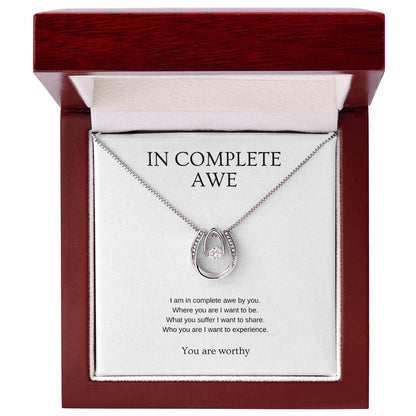 In complete awe - Partner Necklace | Gift for girlfriend, fiancée, wife | Pendant Necklace | Lucky Necklace