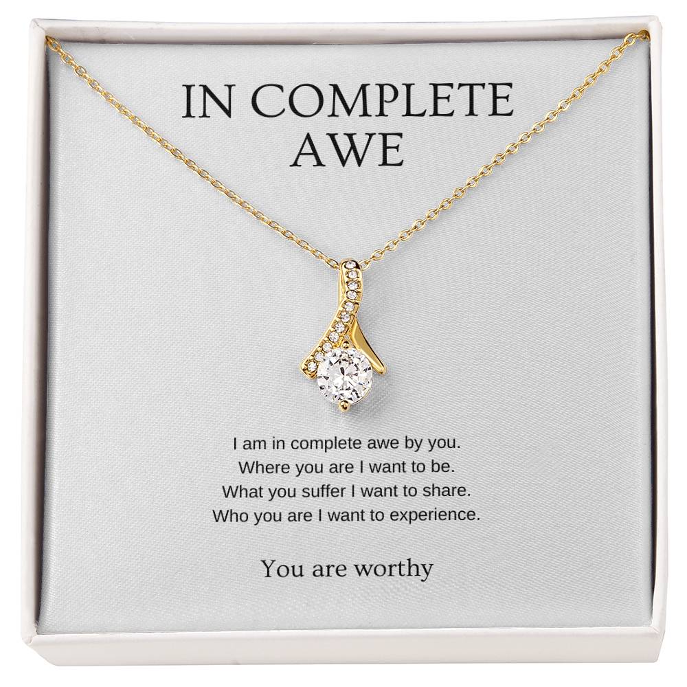 In complete awe - Partner Necklace | Gift for girlfriend, fiancée, wife | Pendant Necklace | Beauty Necklace