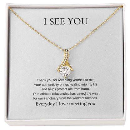 I see you - Romantic Necklace | Gift for girlfriend, fiancée, wife | Pendant Necklace | Beauty Necklace