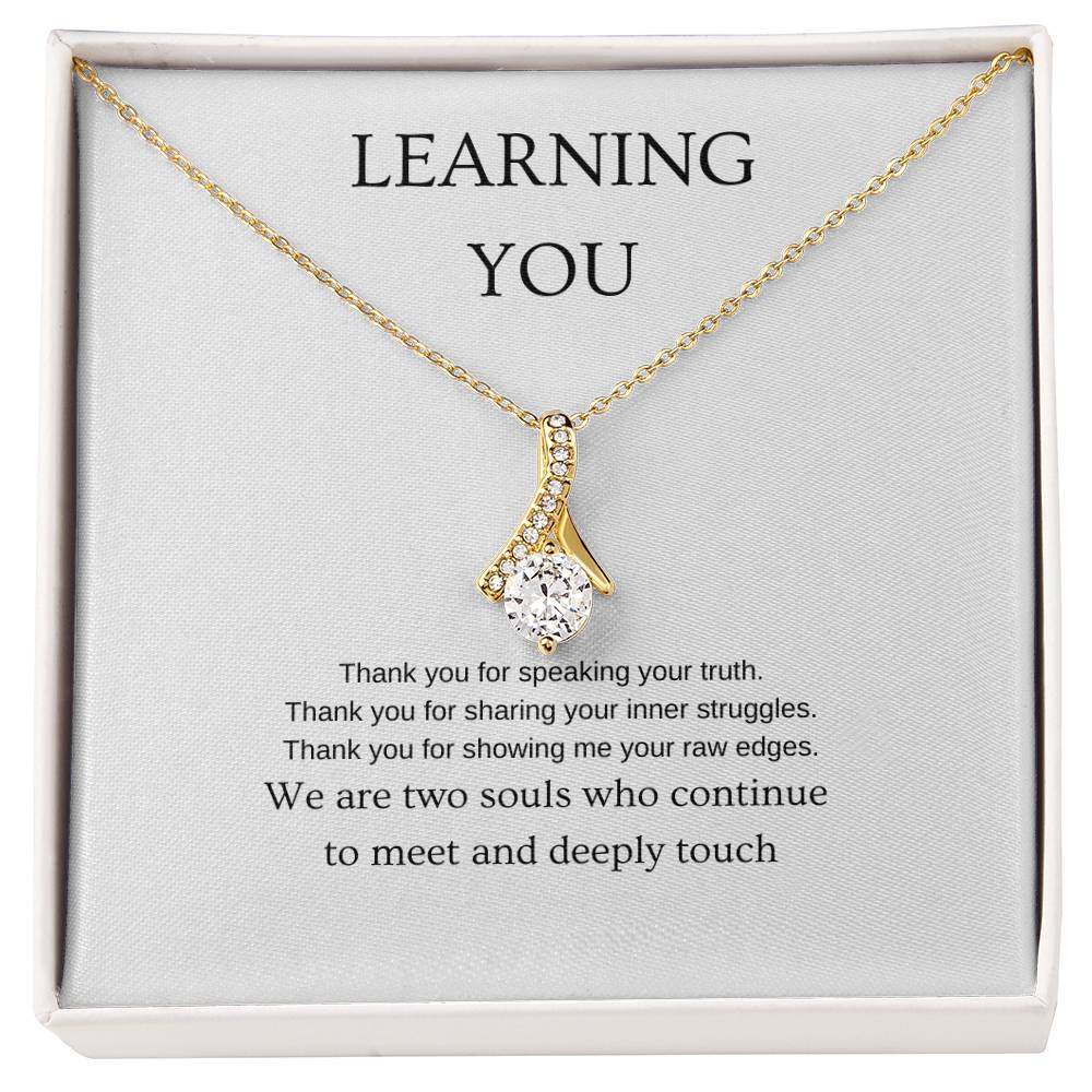 Learning You - Romantic Necklace | Gift for girlfriend, fiancée, wife | Pendant Necklace | Beauty Necklace